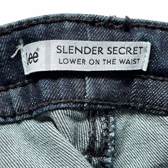 LEE Bootcut Blue Jeans Women's Size 8 Inseam 30" Slender Secret Low-Rise Stretch - Picture 5 of 12